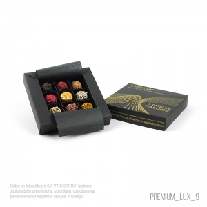 Premium Lux Nr. 9 trifeļu izlase ar logo