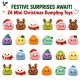 Dāvana “24 smaidi līdz Ziemassvētkiem” ar MYSTERY DUMPLING Adventes kalendāru un saldumiem