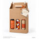 Gift “Pumpkin Greeting” 26N2024 with Blossa glögg, ceramic cups and almonds