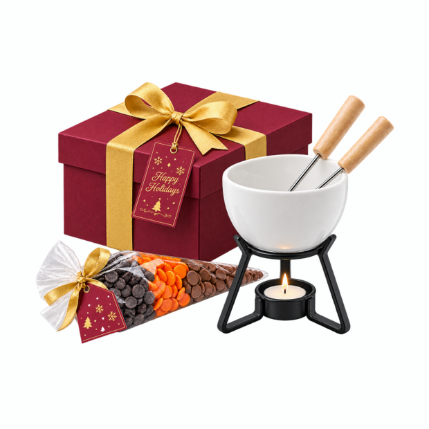 Gift “Fondue Set with 3 Types of Chocolate” 17S082