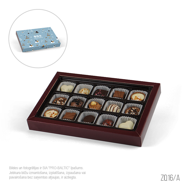 Šokolādes konfektes N15 kastītē ZQ16-A